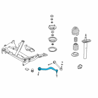 OEM 2000 BMW 528i Right Tension Strut Without Rubb.Mounting Diagram - 31-12-1-141-718