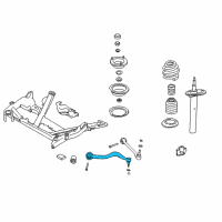 OEM BMW 525i Right Tension Strut Without Rubb.Mounting Diagram - 31-12-1-141-718