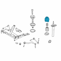 OEM 2000 BMW 528i Front Coil Spring Diagram - 31-33-1-093-072