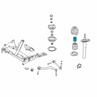 OEM BMW 850CSi Additional Damper, Front Diagram - 31-33-1-140-140