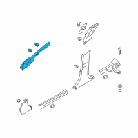 OEM 2019 Kia Rio Trim Assembly-Front Pillar Diagram - 85820H9000BF3