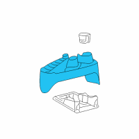 OEM 2005 Ford F-150 Console Assembly Diagram - 4L3Z-15045A36-CAA