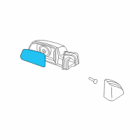 OEM 2009 Kia Rio5 Outside Rear View Mirror & Holder Assembly, Left Diagram - 876111G000