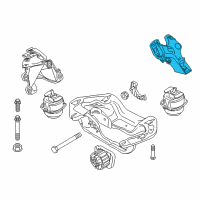 OEM 2018 BMW X5 Engine Mount Bracket Left Diagram - 22-11-6-882-033