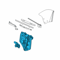 OEM Buick Window Regulator Diagram - 13366913