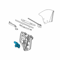 OEM Buick Cascada Window Motor Diagram - 13402245