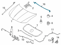 OEM 2022 Hyundai Tucson W/STRIP-HOOD Diagram - 86430-N9000