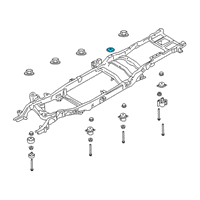 OEM 2017 Ford F-350 Super Duty Mount Bolt Insulator Diagram - FL3Z-5C036-A