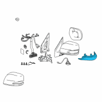 OEM 2022 Lexus GX460 Lamp Assembly, Side Turn Diagram - 81740-60100