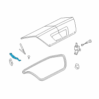 OEM Mercury Montego Hinge Diagram - 6G1Z-5442700-A