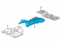 OEM 2021 Chevrolet Trailblazer Exhaust Heat Shield Diagram - 42711442