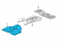 OEM Chevrolet Trailblazer Exhaust Heat Shield Diagram - 60004982