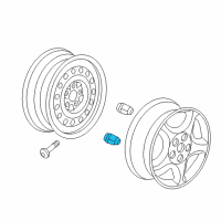 OEM Saturn Relay Wheel Nut Cap Diagram - 9594433