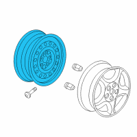 OEM Buick Terraza Wheel, Steel Diagram - 9596018