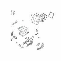 OEM 2005 Nissan Maxima Cushion Assy-Front Seat Diagram - 87350-7Y373