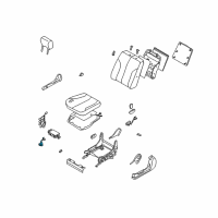 OEM 2004 Nissan Maxima Switch Assembly Seat Lumber Diagram - 87317-ZK49B