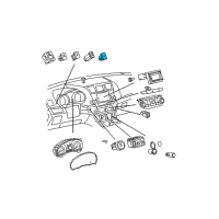 OEM Toyota Venza Lock Switch Diagram - 84930-0T011