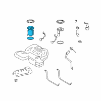 OEM 2008 Cadillac CTS Fuel Pump Diagram - 19208373