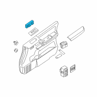 OEM 2005 Nissan Titan Switch Assy-Power Window, Assist Diagram - 25411-ZT10A