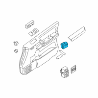 OEM Infiniti QX56 Switch Assy-Mirror Control Diagram - 25570-JK01A