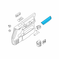 OEM Infiniti QX56 Front Door Armrest, Left Diagram - 80941-7S003