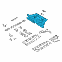 OEM 2017 BMW X1 FLOOR PANEL, REAR Diagram - 41-00-7-402-278