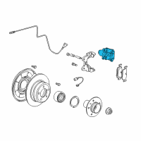 OEM 2003 BMW Z8 Brake Caliper Left Diagram - 34-21-6-750-695