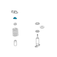 OEM 1996 Chevrolet Camaro Mount, Cushion Front Suspension Shock Diagram - 17999212