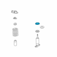 OEM 1999 Pontiac Firebird Insulator, Front Spring Lower Diagram - 22113814