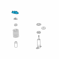 OEM 1995 Chevrolet Camaro Mount Asm, Front Shock Absorber Upper Diagram - 22146934