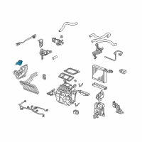 OEM 2006 Honda Civic Motor Assembly, Air Mix Diagram - 79160-SNA-A01