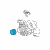 OEM BMW M5 Pulley Alternator Diagram - 12-31-7-835-110