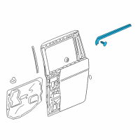 OEM Honda Sub-Seal, R. Slide Door Diagram - 72825-SHJ-A01