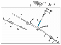 OEM 2021 Hyundai Elantra PINION ASSY-STEERING GEAR BOX Diagram - 56512-AA100