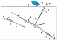 OEM Hyundai Elantra HEAT PROTECTOR ASSY-POWER STEE Diagram - 57280-AA000