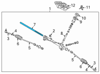 OEM 2021 Hyundai Elantra RACK-STEERING GEAR BOX Diagram - 56531-AA000