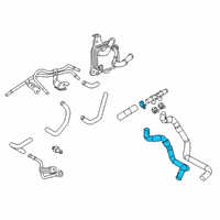 OEM 2021 Lexus ES350 Hose, Water By-Pass Diagram - 16281-31120