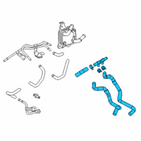 OEM Lexus NX450h+ Hose Assembly, Water By Diagram - 16260-F0021