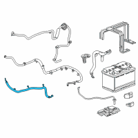 OEM 2018 Chevrolet Camaro Negative Cable Diagram - 23303451