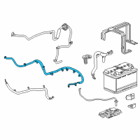 OEM 2017 Chevrolet Camaro Battery Cable Diagram - 23403248