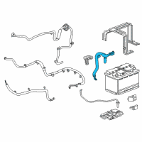 OEM 2017 Chevrolet Camaro Negative Cable Diagram - 84063682