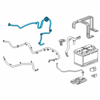 OEM 2017 Chevrolet Camaro Positive Cable Diagram - 84063680