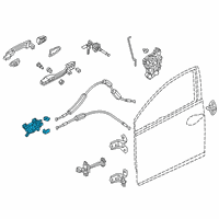 OEM 2020 Honda Civic Handle Assembly, Passenger Side Inside (Dark Steel) Diagram - 72120-TGG-A01ZA