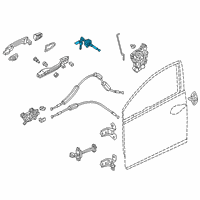 OEM Honda Civic Cylinder, L Door Diagram - 04921-TBA-A01