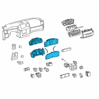 OEM 2013 Toyota Land Cruiser Cluster Assembly Diagram - 83800-60Z20-RP