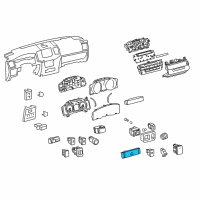 OEM 2015 Toyota Land Cruiser Hazard Switch Diagram - 84332-60371