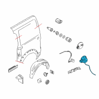 OEM 2011 Ford Transit Connect Filler Pocket Diagram - 2T1Z-6127936-B