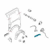 OEM 2013 Ford Transit Connect Latch Diagram - 2T1Z-61264A00-B