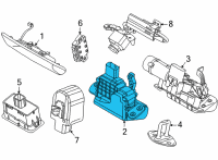 OEM Kia Carnival Latch Assy-Tail Gate Diagram - 81800R0000