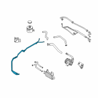 OEM 2002 Kia Sedona Pipe & Hose Assembly-Return Diagram - 0K52Y3245X